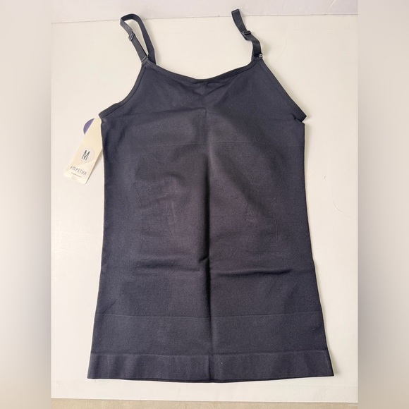 Empetua by Shapermint Scoop Neck Cami Black Size Medium NWT - Picture 2 of 4